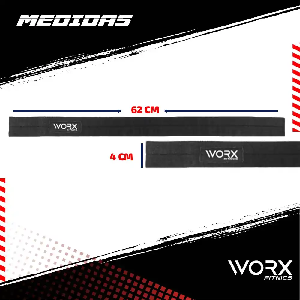 Straps Correas Levantamiento Worx Pesas Gym Gimnasio Set 2