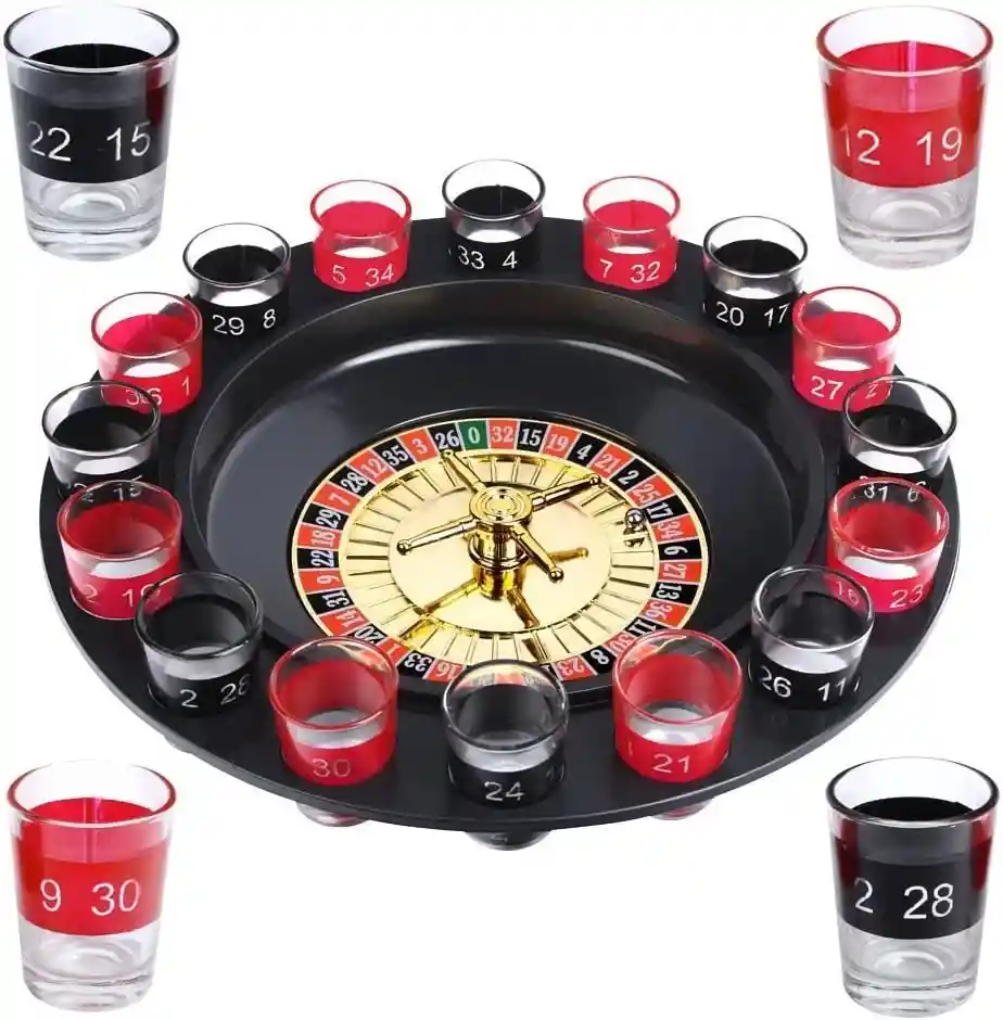 Ruleta Juego De Vasos Giratorios Shots Casino Bar