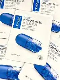 Mascarilla En Velo Con Vitaminas B3 Azul Bioaqua Ref 475