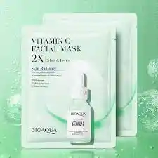 Mascarilla De Vitamina C Facial Mask 2x Shrimk Pores Bioaqua Ref 476