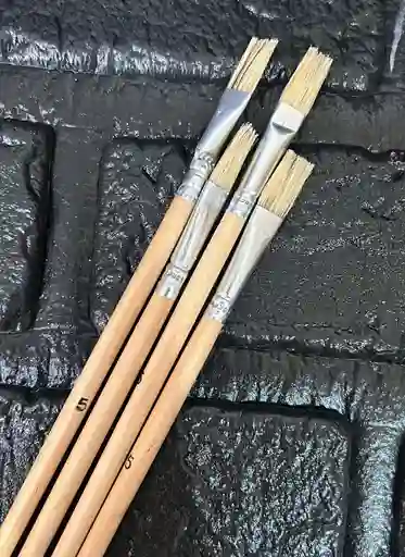 Pincel Plano Madera #5