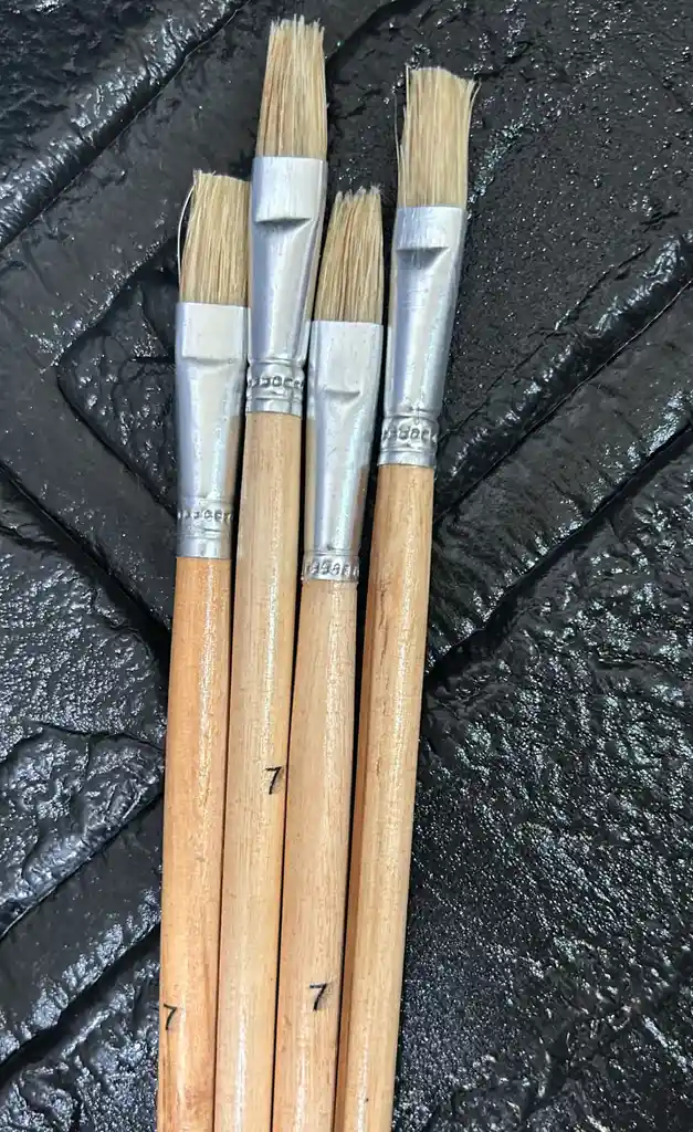 Pincel Plano Madera #7