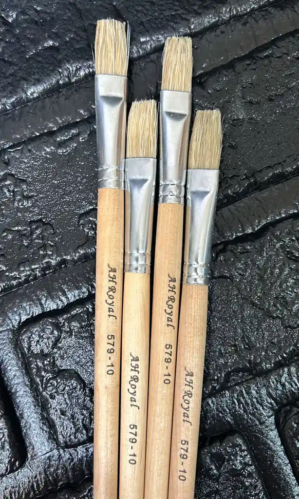 Pincel Plano Madera #10
