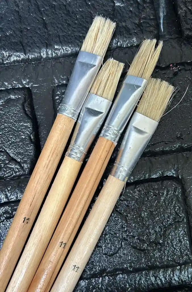 Pincel Plano Madera #11