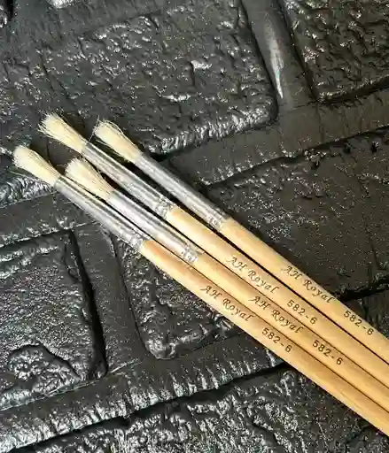 Pincel Redondo Madera#6