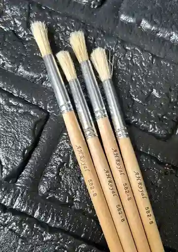 Pincel Redondo Madera #8
