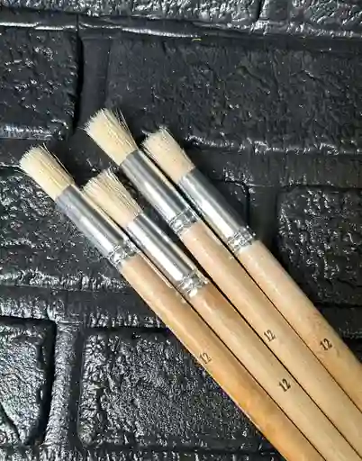 Pincel Redondo Madera #12