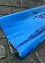 Papel Regalo Metalizado Azul Oscuro