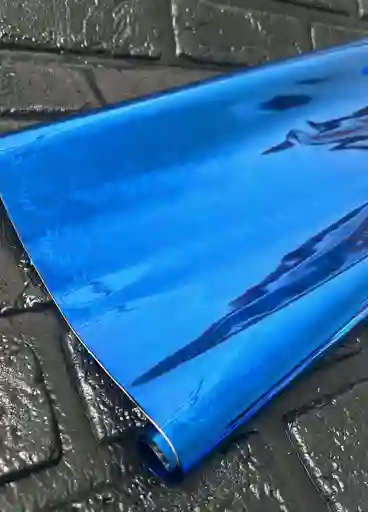 Papel Regalo Metalizado Azul Oscuro