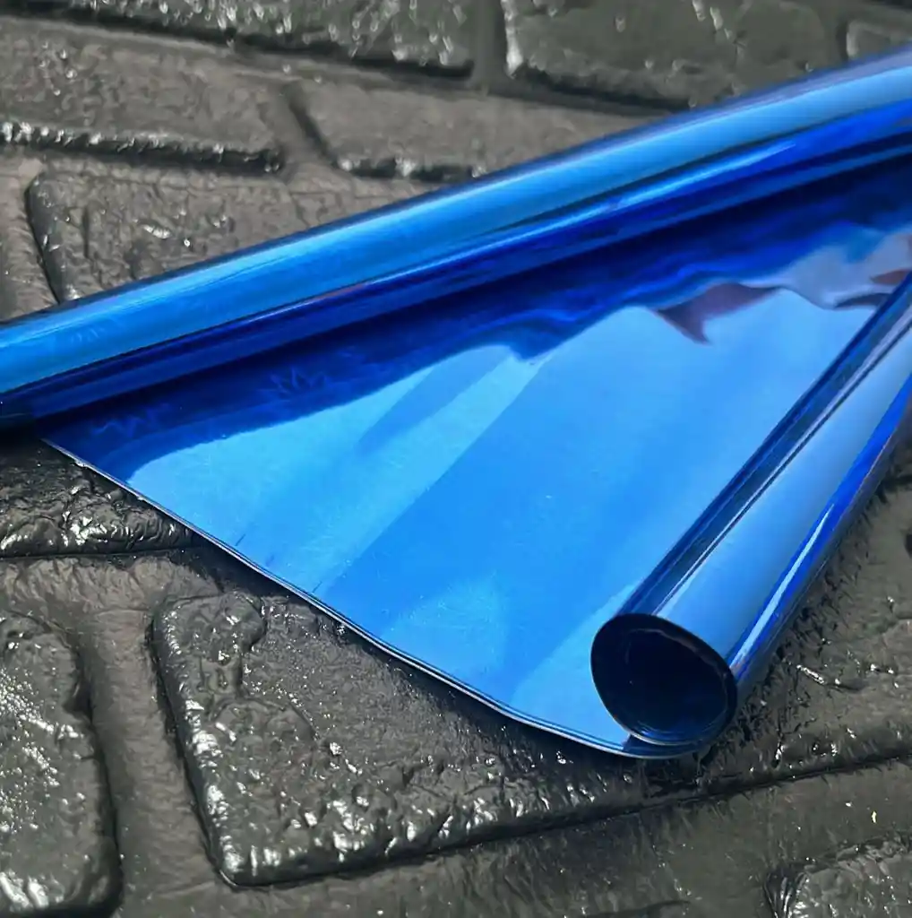 Papel Regalo Metalizado Azul Oscuro