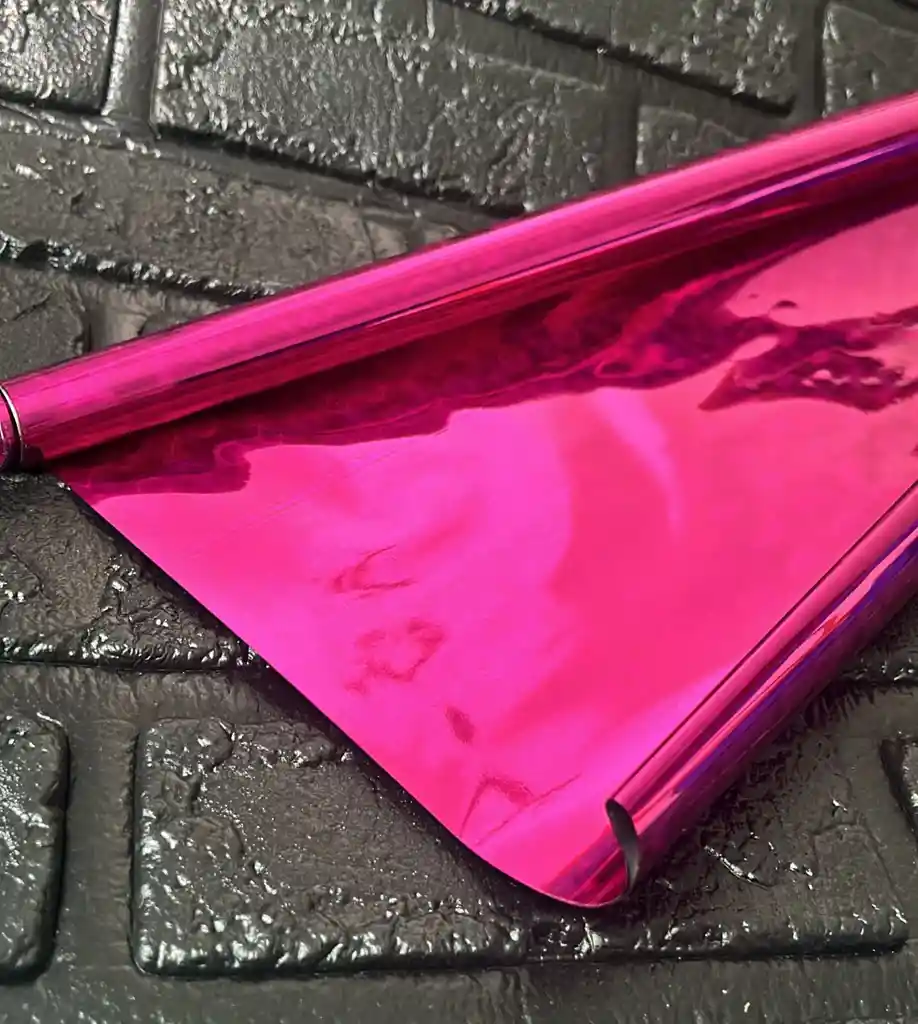 Papel Regalo Metalizado Fucsia
