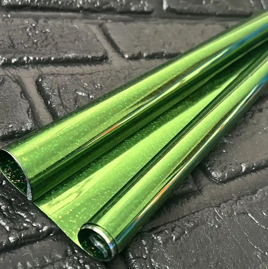 Papel Regalo Metalizado Verde Oscuro