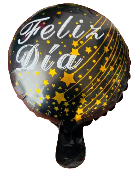 Globo “feliz Día” Negro