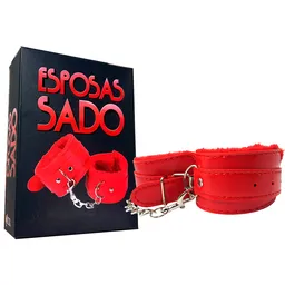 Esposas De Cuero Sado Juego En Pareja Sadomasoquismo Bondage Bdsm Policia Ladron