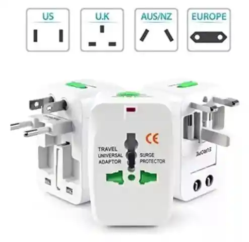 Adaptador Internacional. Adaptor International. Enchufe Universal