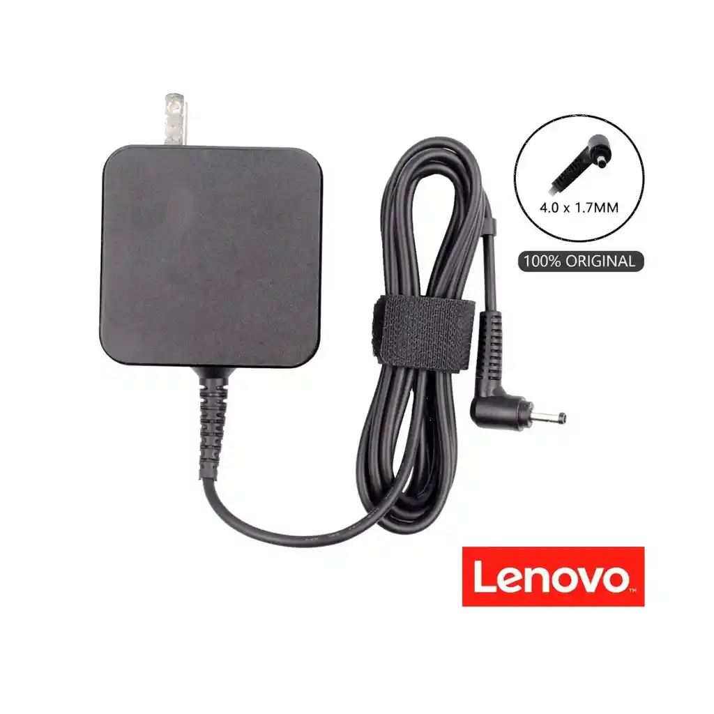 Cargador Lenovo Original 20v 2.25a + Convertidor Europeo