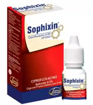 Sophixin Ofteno (ciprofloxacino 0.3%) Solucion Oftalmica 5 Ml