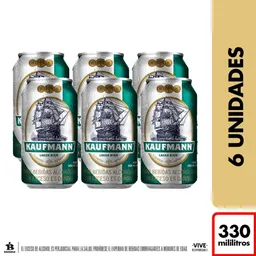 Cerveza Kaufmann - Six Pack Lata 330 Ml