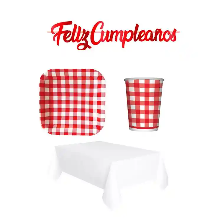 Kit Para Decoracion Fiesta Picnic