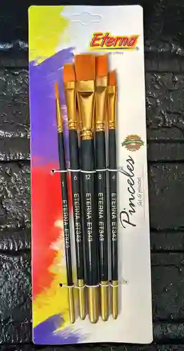 Pinceles Eterna X5 Unidades