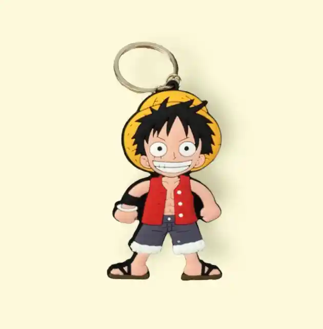 Llavero De One Piece Coleccionable, Hecho De Goma