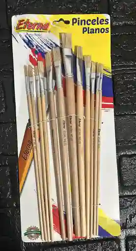 Pincel Eterna Plano X12 Madera