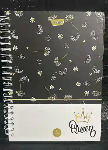 Cuaderno 5 Materias Grande Dama Cuadriculado Lukis