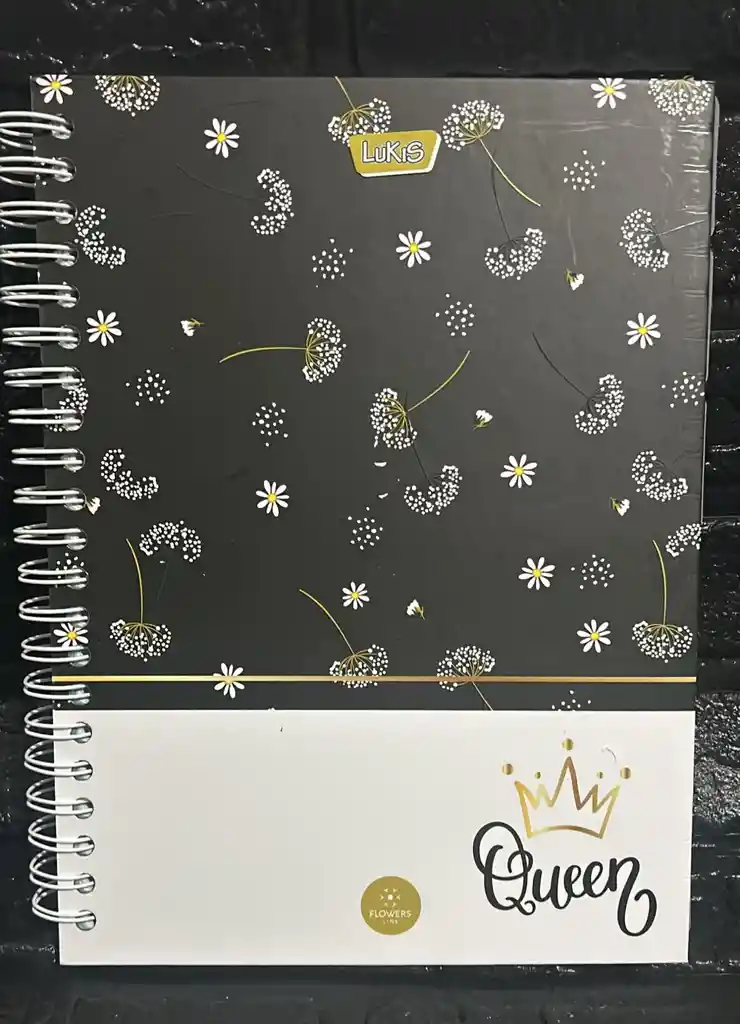 Cuaderno 5 Materias Grande Dama Cuadriculado Lukis