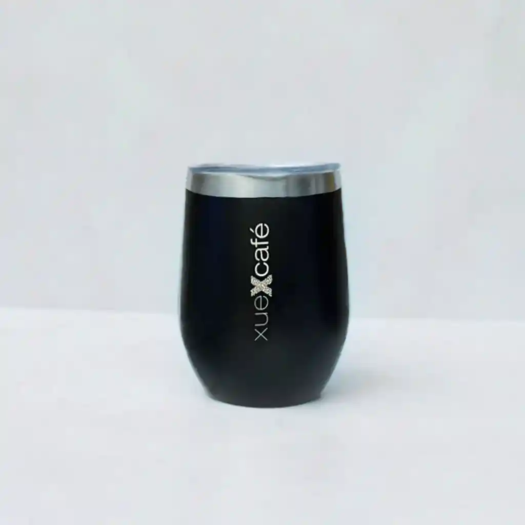 Mug Metálico Negro- Taza Para Café