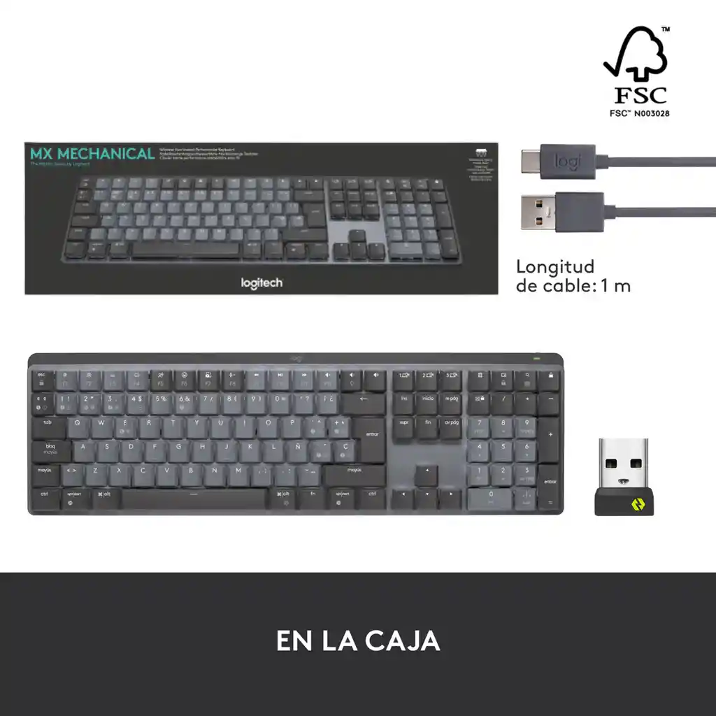 Teclado Recargable De Alto Desempeño Logitech Mx Mechanical