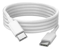 Cable Para Cargador Macbook Tipo C Usb-c A Usb-c (1m) Blanco