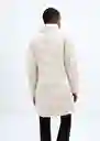 Abrigo Anorak Plumón Beige Talla XS Mujer Mango