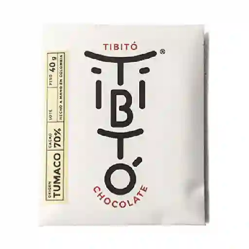 Barra De Chocolate Tibito Tumaco 70% - 40gr