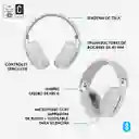 Diadema Profesional Inalámbrica Bt, Logitech Zone Vibe 100 Blanco