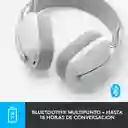 Diadema Profesional Inalámbrica Bt, Logitech Zone Vibe 100 Blanco