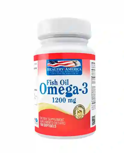 Fish Oil Omega 3 Healthy America 100 Caps