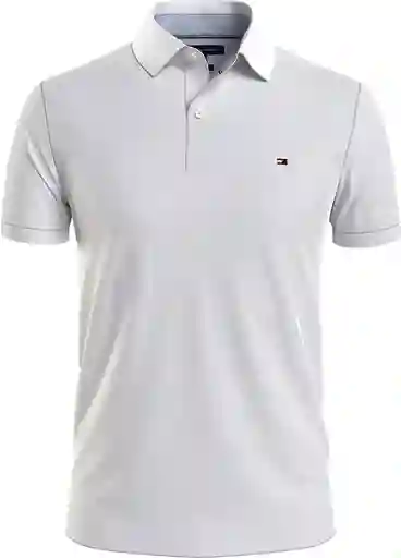 Camiseta Basica Con Cuello Tommy Hilfiger Men`s Color Blanco Original Talla L