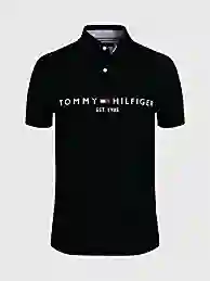 Camiseta Tommy Hilfiger Men`s Estampada Azul Original Talla S Est.1985