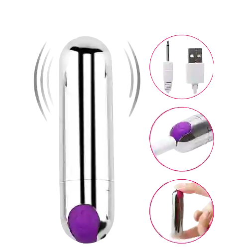Bala Vibradora Chrome Pink