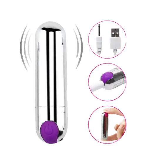 Bala Vibradora Chrome Pink