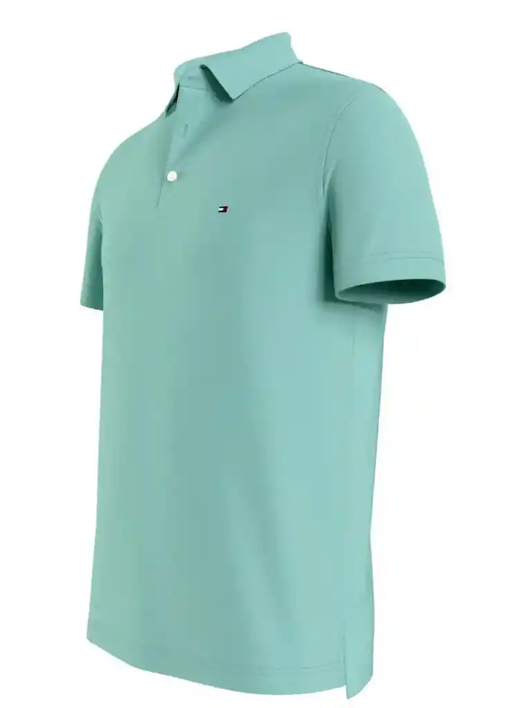 Camiseta Tipo Polo Rommy Hilfiger Men`s Azul Agua Marina Original Talla S