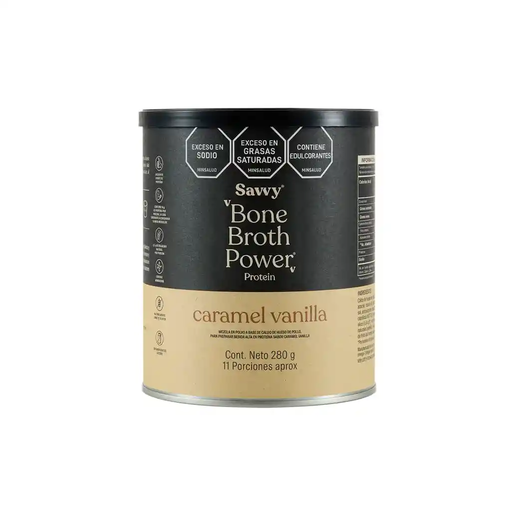 Savvy Proteína Bone Broth Power® Caramel Vanilla Mini