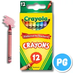 Caja De Creyon Crayola X12 Unds Delgadas Redondas