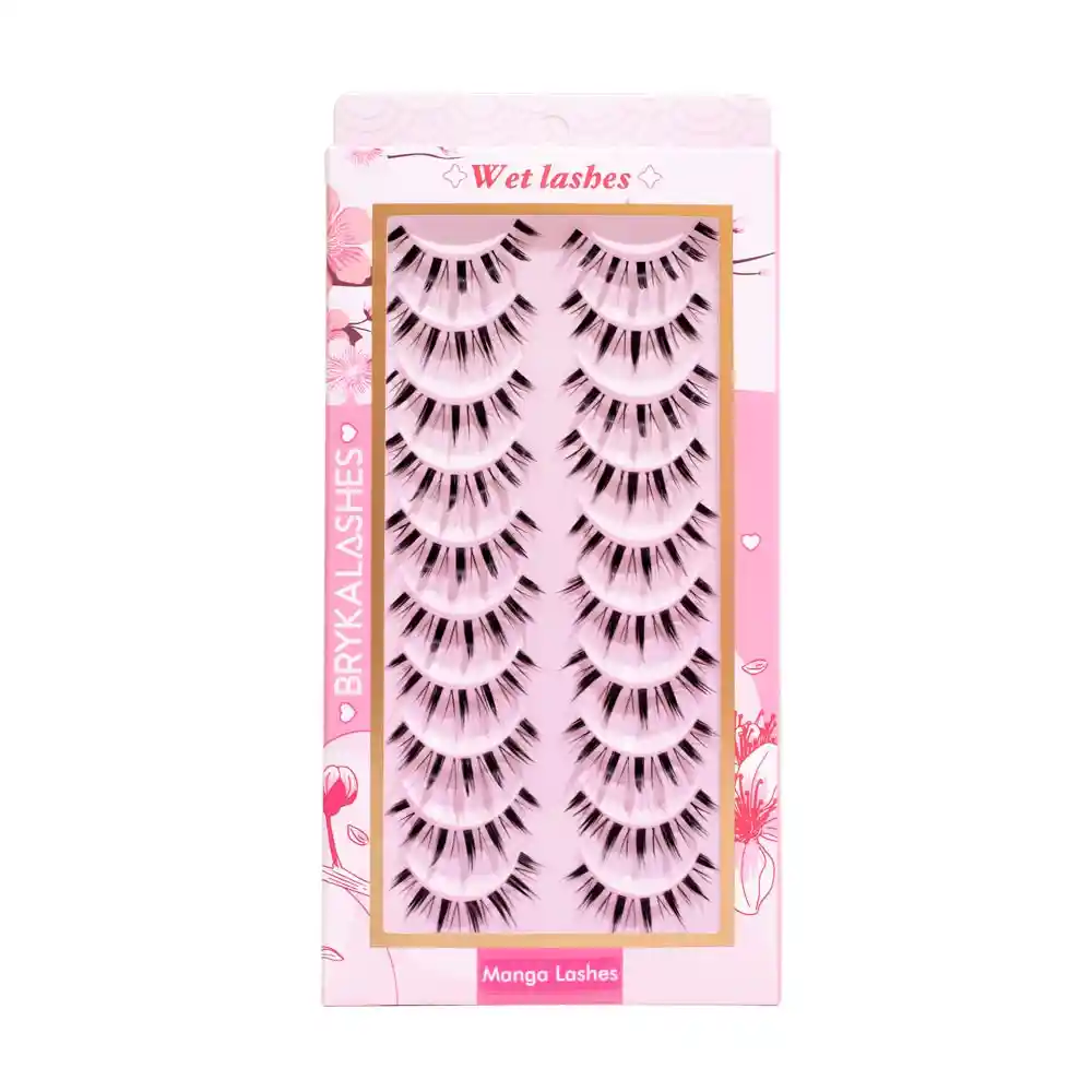 Manga Wet Lashes X 10 Pares