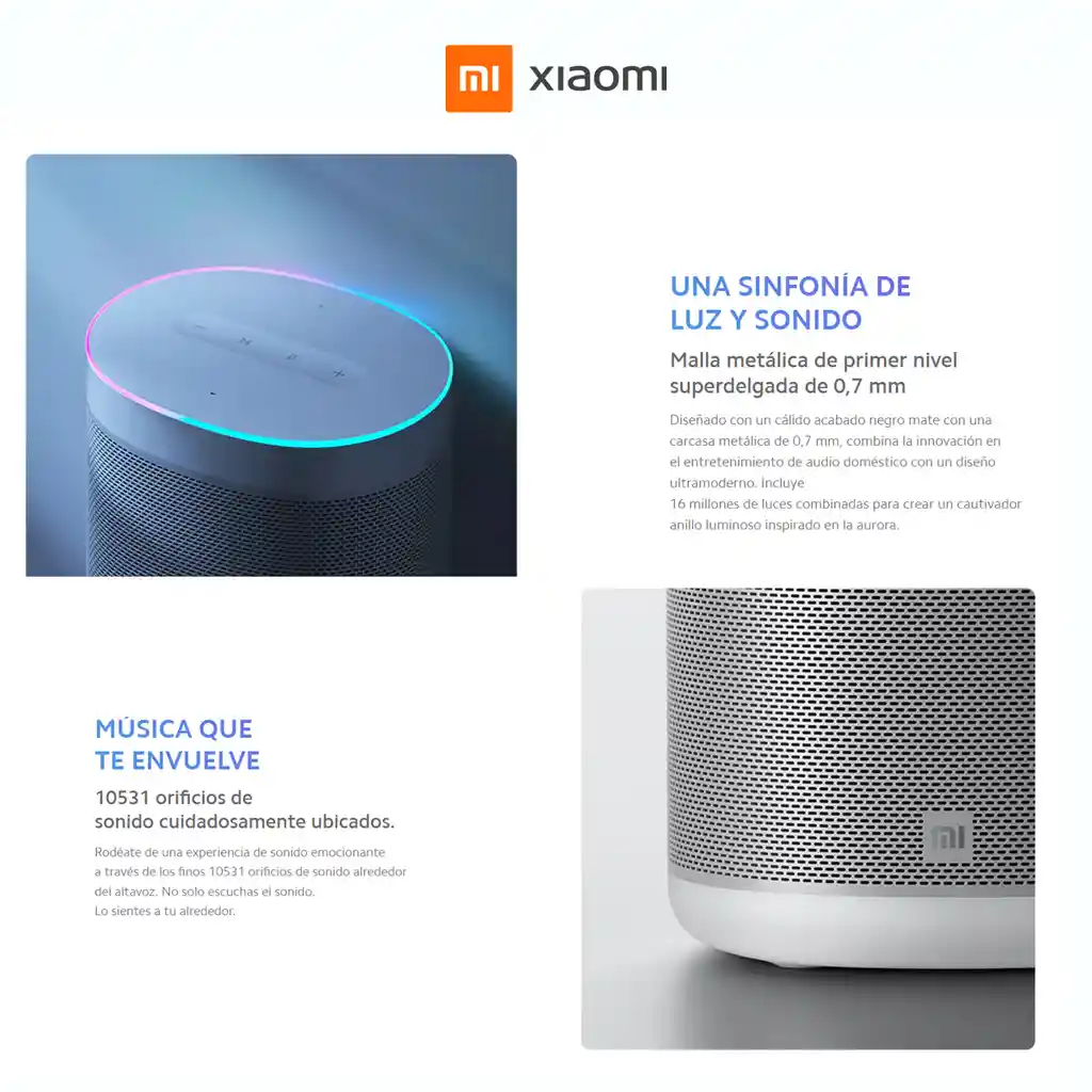 Altavoz Parlante Inteligente Xiaomi Mi Smart Speaker Bluetooth Google