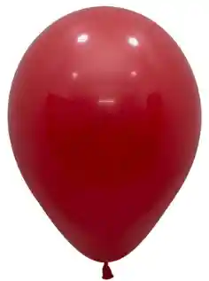 R-12 Bombas Globos Sempertex Fashion Rojo Imperial Paquete X12 Unidades