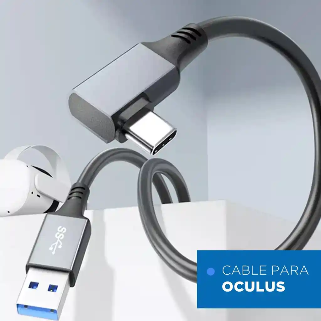 Cable De Datos Oculus Link Para Oculus Quest Vr A Usb-c 6 Mt