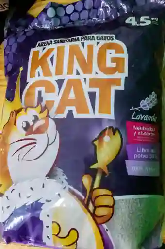 Arena Sanitaria Para Gatos King Cat 4,5 Kg Lavanda