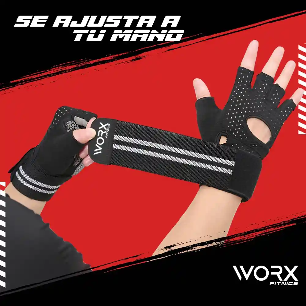 Guantes Con Muñequera Worx Entrenamiento Talla - S