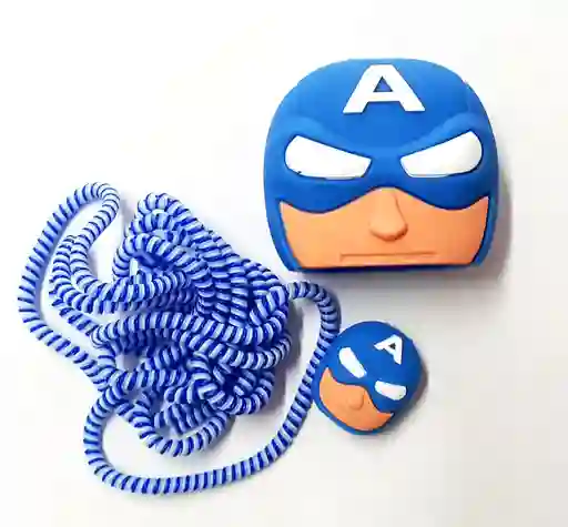 Protector Cargador Samsung 25w Capitan America